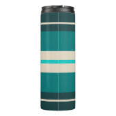 Aztec-ontwerp in turkooiskleur thermosbeker (Achterkant)