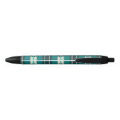 Aztec-ontwerp in turkooiskleur zwarte inkt pen (Achterkant)