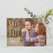Aztec Overlay 2 | De bekendmaking van de datum ops Save The Date (Staand voorkant)