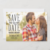 Aztec Overlay | De bekendmaking van de datum opsla Save The Date (Voorkant)