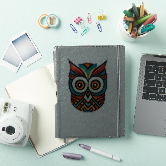 Aztec Owl Sticker (iPad Cover)