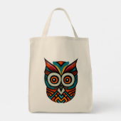 Aztec Owl Tote Bag (Achterkant)