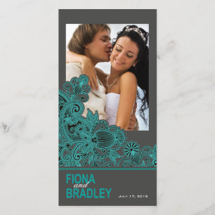 Aztec Paisley Bedankt blauwgroen houtskool