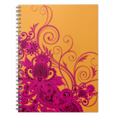 Aztec Paisley bridal planner - fuschia nectarine Notitieboek (Voorkant)