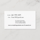 Aztec Paisley Wedding Website - Fuschia Informatiekaartje (Achterkant)