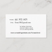 Aztec Paisley Wedding Website fuschia nectarine Informatiekaartje (Achterkant)