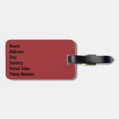 Aztec-patroon Bagagelabel (Achterkant horizontaal)