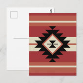 Aztec-patroon Briefkaart (Voorkant / Achterkant)