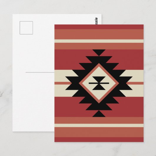Aztec-patroon Briefkaart (Voorkant / Achterkant)