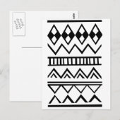Aztec-patroon Briefkaart (Voorkant / Achterkant)