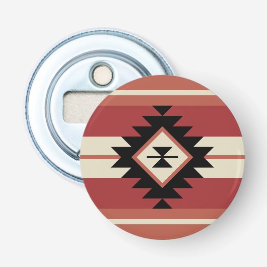 Aztec-patroon Button Flesopener (Voorkant)