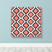 Aztec-patroon Canvas Afdruk (Insitu (Houten vloer))