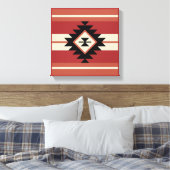 Aztec-patroon Canvas Afdruk (Insitu (Slaapkamer))