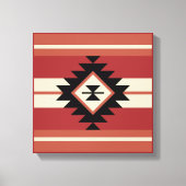 Aztec-patroon Canvas Afdruk (Voorkant)