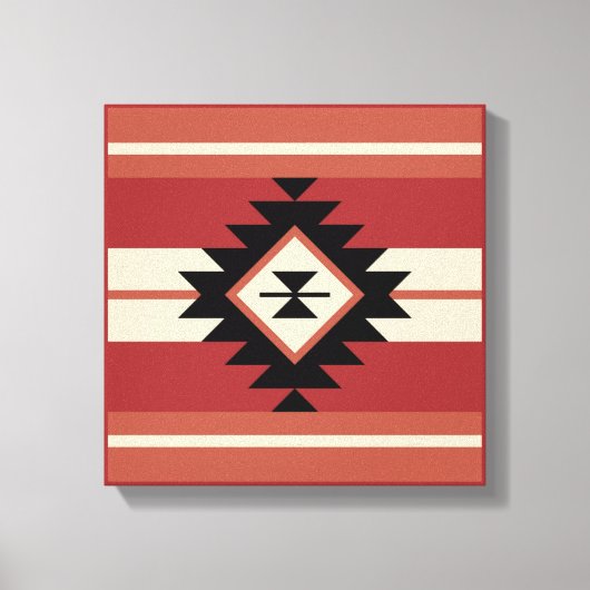 Aztec-patroon Canvas Afdruk (Voorkant)