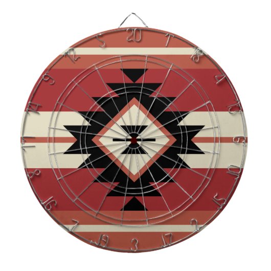 Aztec-patroon Dartbord (Voorkant)