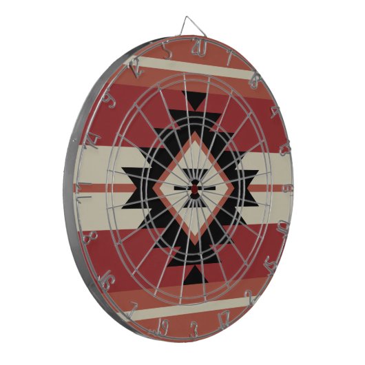 Aztec-patroon Dartbord (Voorkant Links)