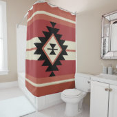 Aztec-patroon Douchegordijn (In situ)
