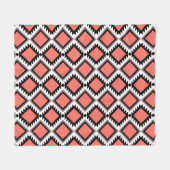 Aztec-patroon Fleece Deken (Voorkant (Horizontaal))
