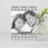 AZTEC PATROON FOTO BEWAAR DE DATUM AANKONDIGING (Staand voorkant)