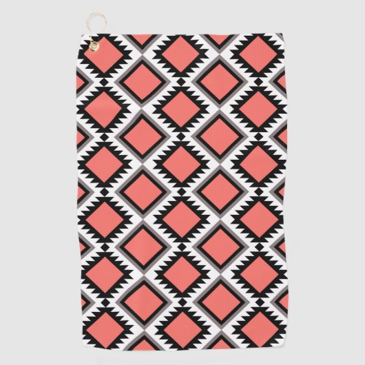 Aztec-patroon Golfhanddoek (Voorkant)