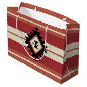 Aztec-patroon Groot Cadeauzakje (Achterkant Gekanteld)