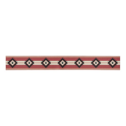 Aztec-patroon Grosgrain Lint (Voorkant)
