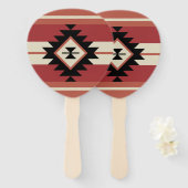 Aztec-patroon Handwaaier (Voorkant en achterkant)