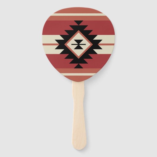 Aztec-patroon Handwaaier (Achterkant)