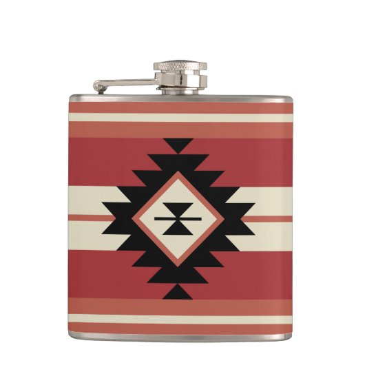 Aztec-patroon Heupfles (Voorkant)