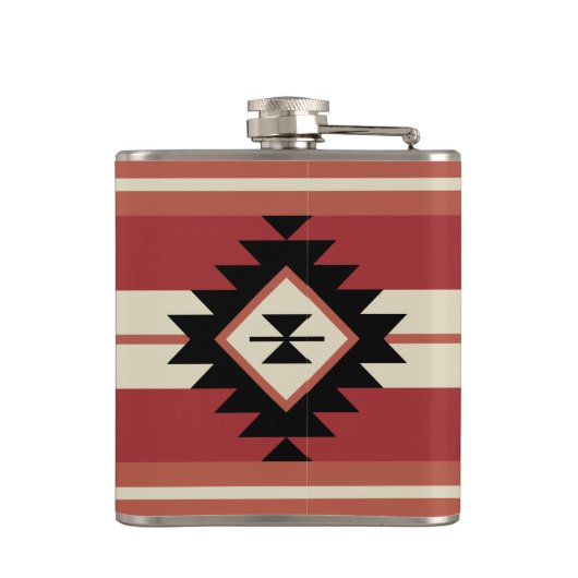 Aztec-patroon Heupfles (Achterkant)