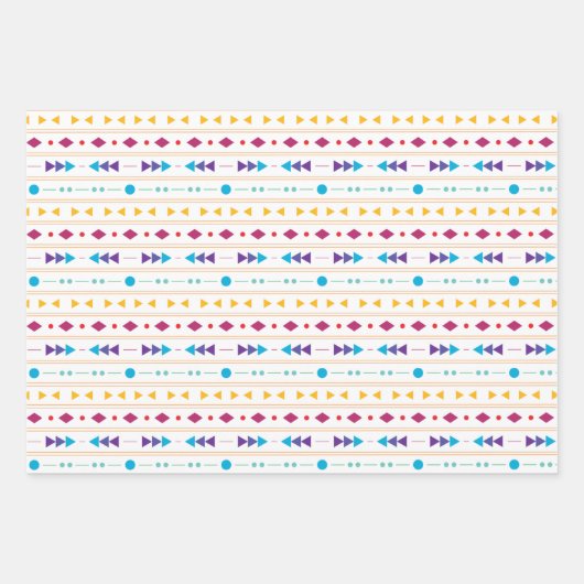 Aztec-patroon Inpakpapier Vel (Voorkant 2)