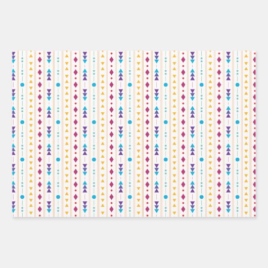 Aztec-patroon Inpakpapier Vel (Voorkant)