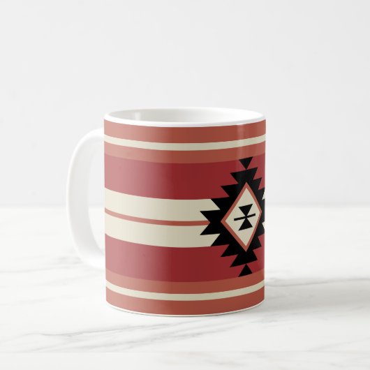 Aztec-patroon Koffiemok (Voorkant links)