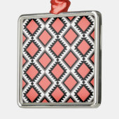 Aztec-patroon Metalen Ornament (Links)