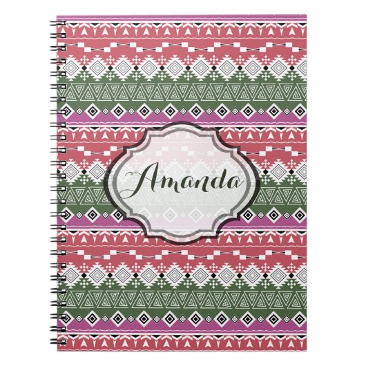 Aztec-patroon . notitieboek (Voorkant)