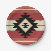 Aztec-patroon Papieren Bordje (Voorkant)