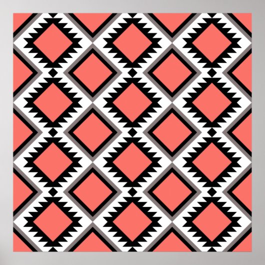 Aztec-patroon Poster (Voorkant)
