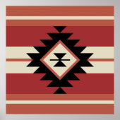 Aztec-patroon Poster (Voorkant)