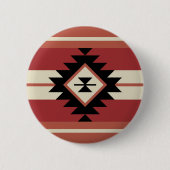 Aztec-patroon Ronde Button 5,7 Cm (Voorkant)