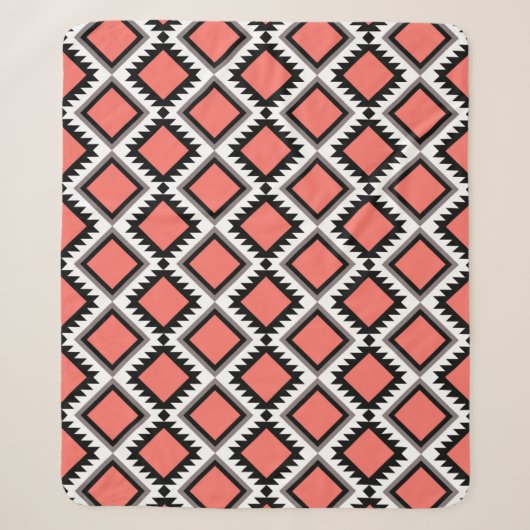 Aztec-patroon Sherpa Deken (Voorkant)