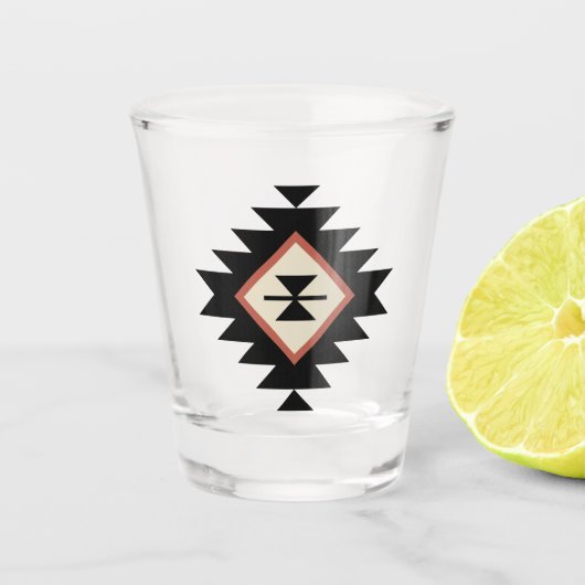 Aztec-patroon Shot Glas (Voorkant)