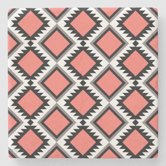 Aztec-patroon Stenen Onderzetter (Voorkant)