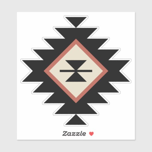 Aztec-patroon Sticker (Vel)