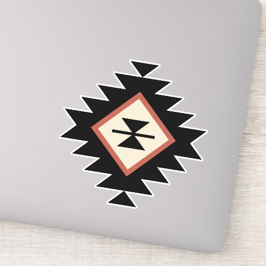 Aztec-patroon Sticker (Detail)