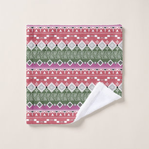 Aztec-patroon, strepen. bad handdoek