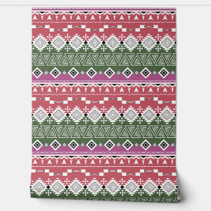 Aztec-patroon, strepen / behang
