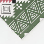 Aztec-patroon, strepen. fleece deken (Hoek)