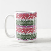 Aztec-patroon, strepen. koffiemok (Links)