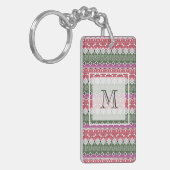 Aztec-patroon, strepen. sleutelhanger (Voorkant Links)